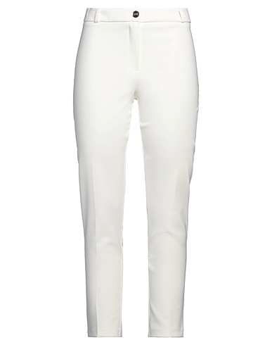 RINASCIMENTO Casual trouser White 90% Polyester, 10% Elastane