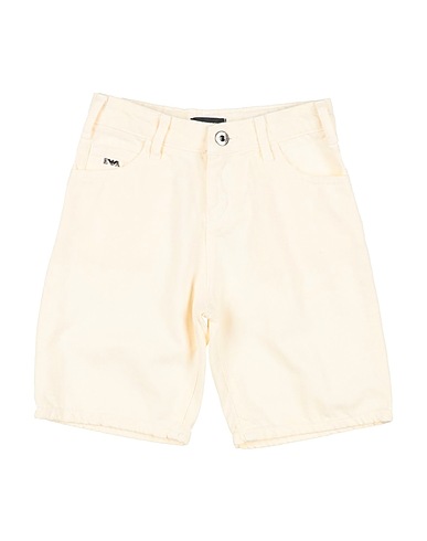 EMPORIO ARMANI Shorts jeans Panna 100% Cotone