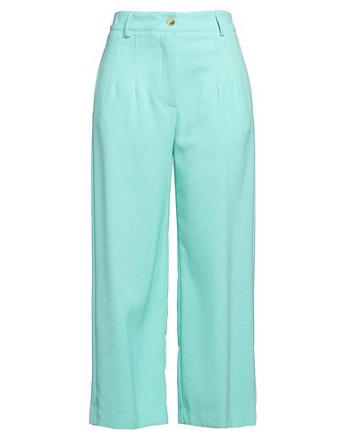VICOLO Casual trouser Light green 100% Polyester