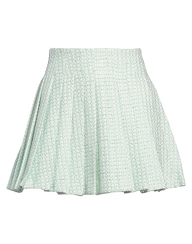 SELF-PORTRAIT Mini skirt Turquoise 82% Polyester, 12% Cotton, 4% Viscose, 2% Metallic fiber
