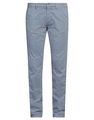 MASON'S Casual trouser Slate blue 97% Cotton, 3% Elastane