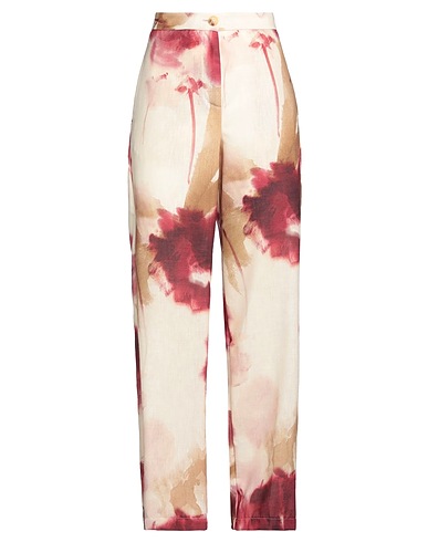 VICOLO Casual trouser Ivory 62% Acetate, 38% Viscose