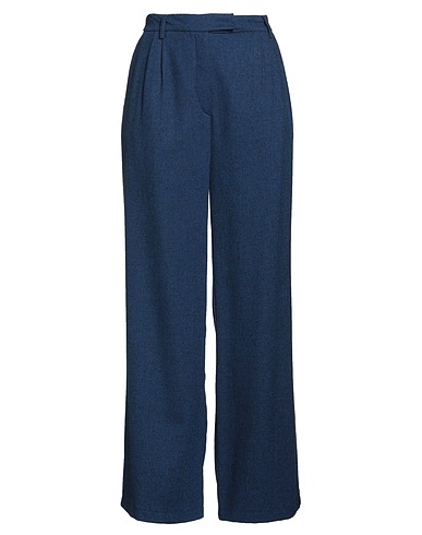 SEA ME HAPPY Casual trouser Midnight blue 34% Polyester, 33% Viscose, 32% Wool, 1% Elastane