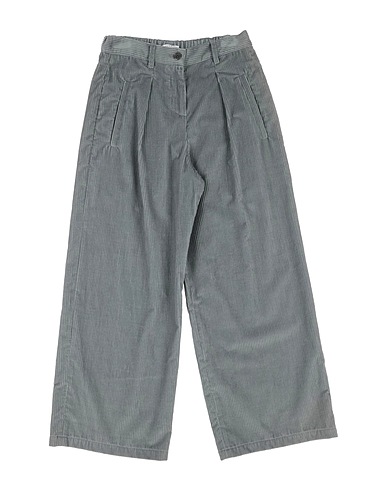 BRUNELLO CUCINELLI Casual trouser Grey 95% Cotton, 5% Cashmere, Brass