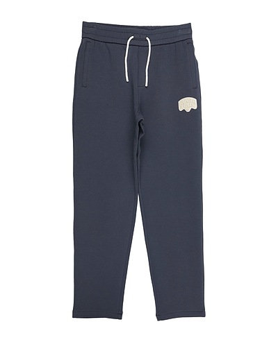 EMPORIO ARMANI BOTTOMWEAR Slate blue 77% Cotton, 19% Polyester, 4% Elastane
