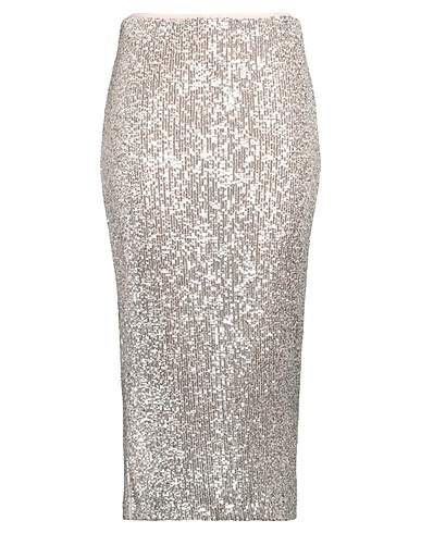 MERCI ITALIA Midi skirt LOVE EDITION Platinum 93% Polyester, 7% Elastane