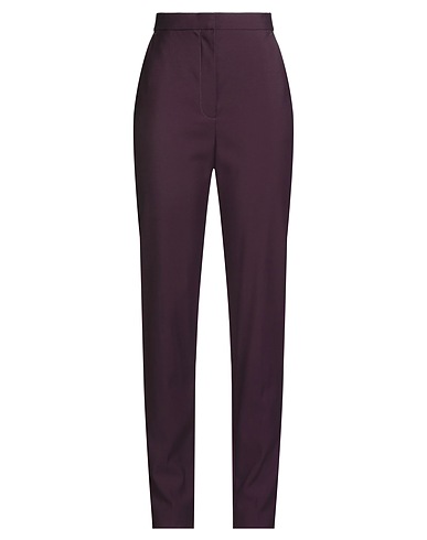 MCQUEEN Casual trouser Plum 100% Wool
