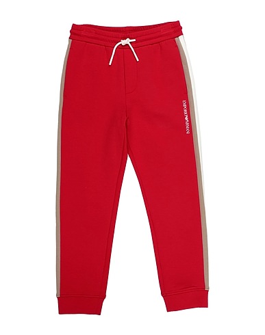EMPORIO ARMANI Casual pants Red 77% Cotton, 19% Polyester, 4% Elastane