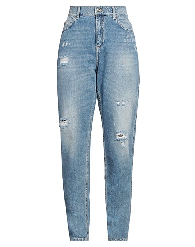 BLUGIRL Denim trousers Blue 100% Cotton