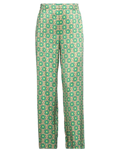 NIŪ Pantalone VERDE 92% Seta, 8% Elastan