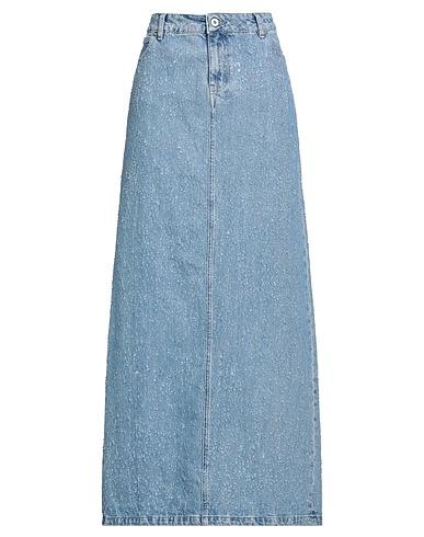 HALFBOY Denim skirt Blue 100% Cotton
