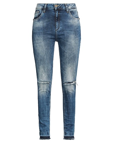 CIPO & BAXX Denim trousers Blue 98% Cotton, 2% Elastane