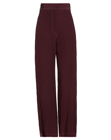 JEJIA Casual trouser Burgundy 100% Mulberry silk, Cotton