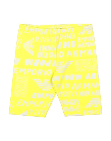 EMPORIO ARMANI Shorts & Bermuda Yellow 96% Cotton, 4% Elastane