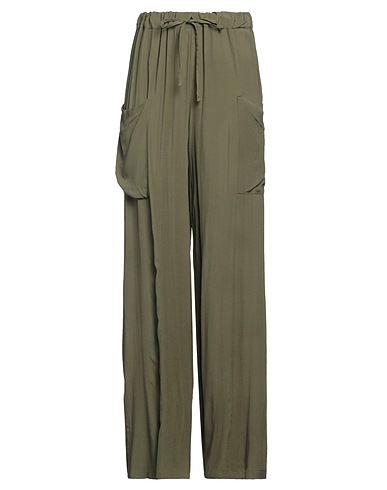 ANIYE BY パンツ ミリタリーグリーン レーヨン 100%