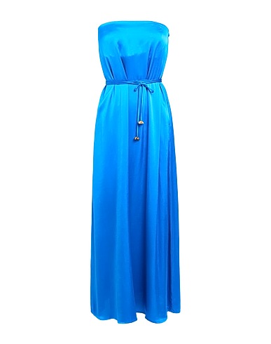 OTTOD'AME Long dress Bright blue 100% Viscose