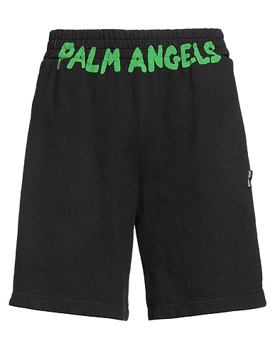 PALM ANGELS Shorts & Bermuda Black 100% Cotton