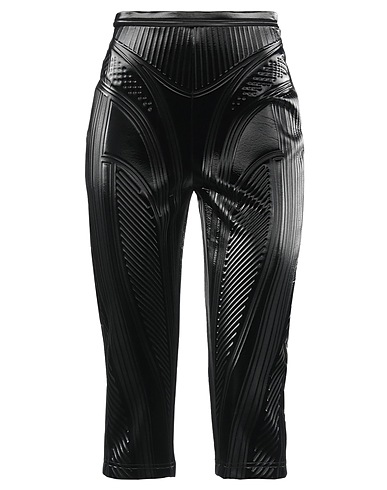 MUGLER Casual trouser Black 64% Polyester, 31% Polyurethane, 5% Rubber