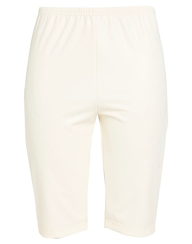 MM6 MAISON MARGIELA Shorts & Bermuda Ivory 96% Polyester, 4% Elastane, Polyurethane coated