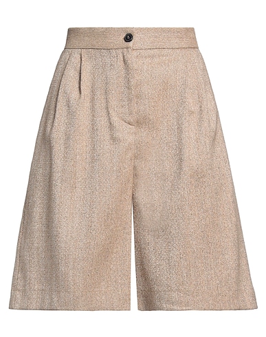 VICOLO Shorts & Bermuda Sand 69% Polyester, 25% Viscose, 6% Elastane