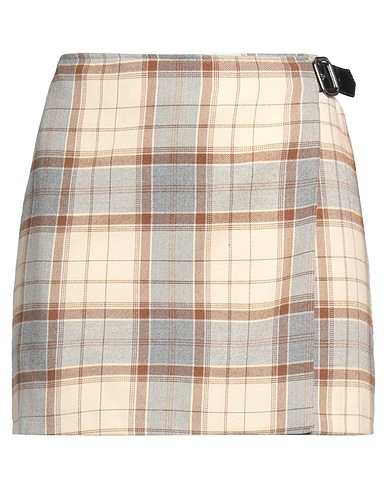 VICOLO Mini skirt Beige 62% Acetate, 38% Viscose