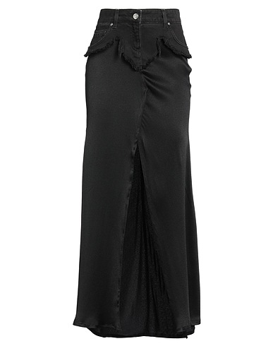 BLUMARINE Long skirt Black 55% Acetate, 45% Silk, Cotton