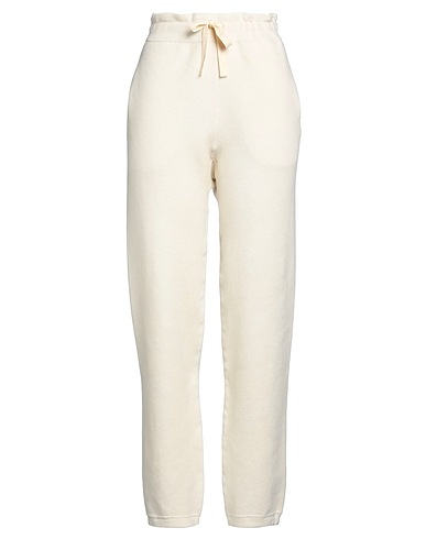 JIL SANDER+ Pantalone Avorio 100% Cachemire riciclato