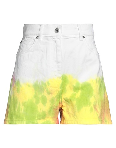 MSGM Denim shorts White 100% Cotton