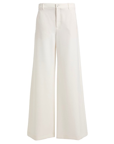 MOSCHINO JEANS Casual trouser White 88% Polyester, 12% Elastane