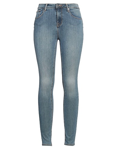 MET JEANS Denim trousers Blue 90% Cotton, 7% Polyester, 3% Elastane