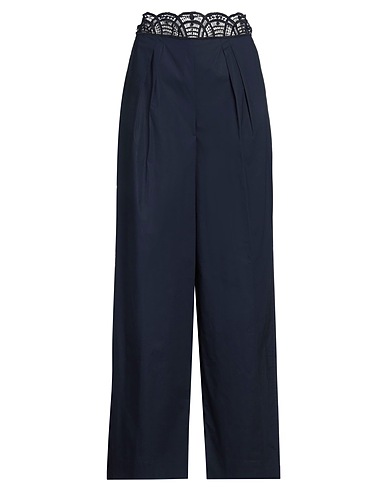 ALBERTA FERRETTI ボトムス ミッドナイトブルー コットン 97% / ポリウレタン 3%