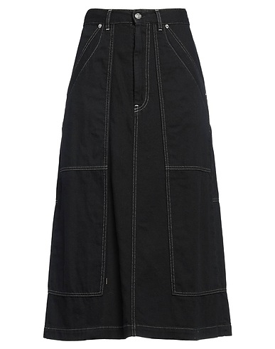 MM6 MAISON MARGIELA Denim skirt Black 100% Cotton