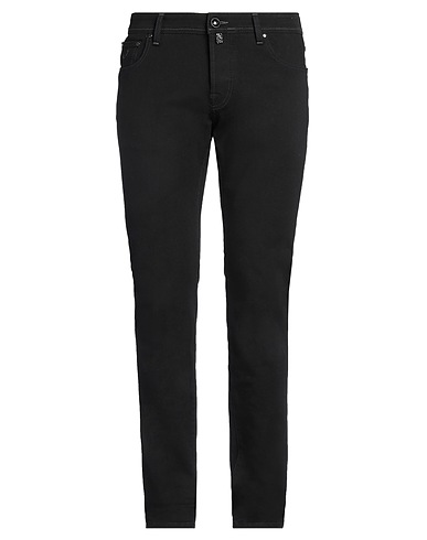 JACOB COHЁN Denim trousers Black 58% Cotton, 24% Polyester, 15% Modal, 3% Elastane