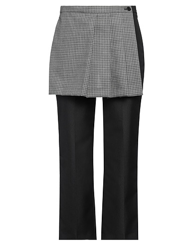 MSGM Casual trouser Black 75% Polyester, 25% Virgin Wool, Wool