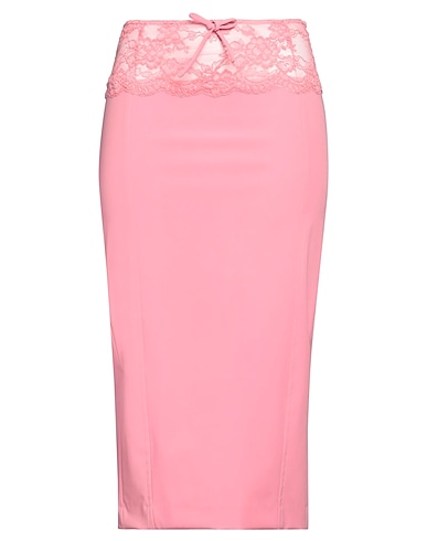BLUMARINE Midi skirt Pink 95% Polyester, 5% Elastane