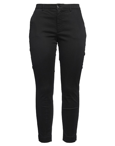 KAOS JEANS Casual trouser Black 65% Cotton, 32% Lyocell, 3% Elastane