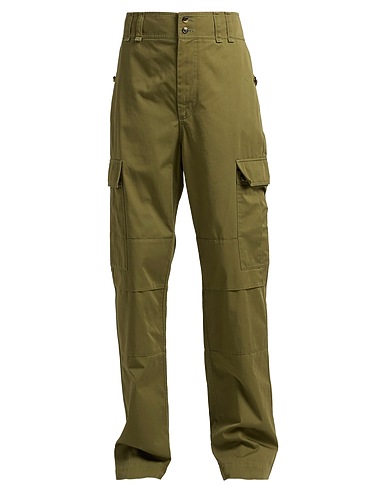 SAINT LAURENT Hosen Militärgrün 100% Baumwolle