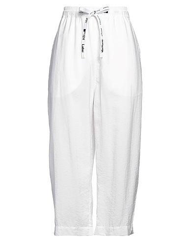 RUNDHOLZ BLACK LABEL Casual trouser BL124 LABELTONE White 59% Viscose, 25% Lyocell, 16% Polyamide