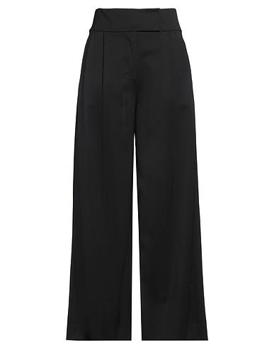 'S MAX MARA Casual trouser Black 95% Virgin Wool, 5% Elastane
