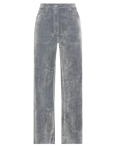MSGM Denim trousers Navy blue 97% Cotton, 3% Elastane