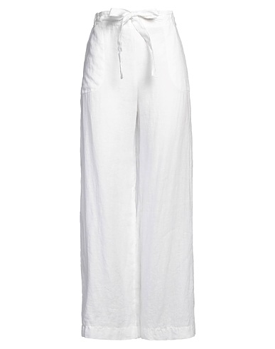 ANTONELLI Casual trouser White 100% Linen