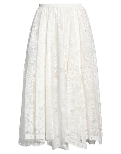 DIOR Midi skirt White 100% Silk