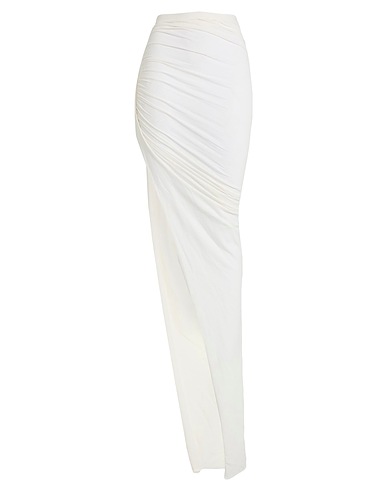 RICK OWENS Long skirt Ivory 100% Cotton