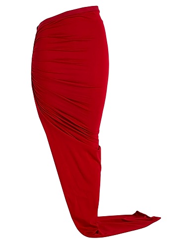 RICK OWENS Langer Rock Rot 100% Baumwolle