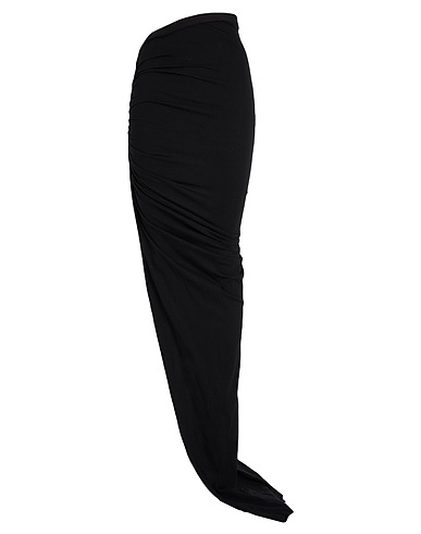 RICK OWENS ロングスカート ブラック コットン 100%
