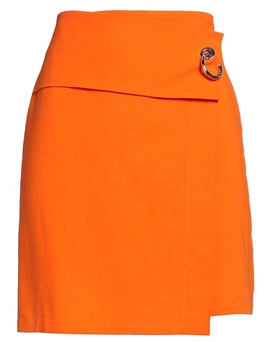 BEATRICE .B Mini skirt Orange 100% Cotton