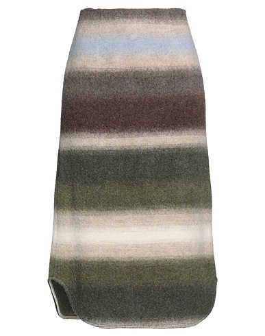 BEATRICE .B Midi skirt Military green 68% Wool, 22% Polyamide, 5% Other Fibres, 5% Acrylic, Cotton