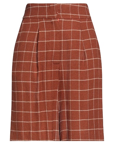 FEDERICA TOSI Shorts & Bermuda Brown 70% Viscose, 30% Wool