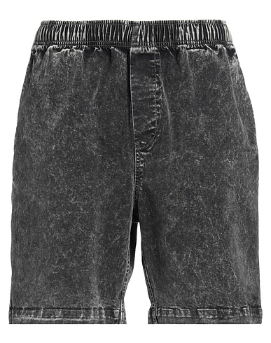 DEUS EX MACHINA Denim shorts CUSTOMS Black 98% Cotton, 2% Elastane