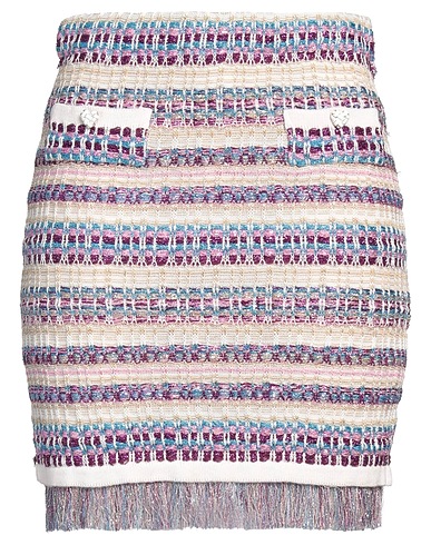 COMPAGNIA ITALIANA Mini skirt Purple 42% Viscose, 41% Cotton, 9% Polyamide, 8% Polyester
